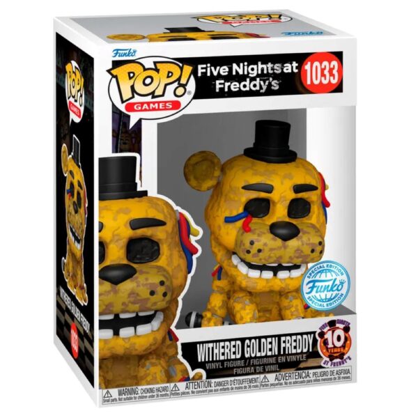 Whitered Golden Freddy FUNKO POP